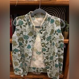 Women’s Vintage Floral Patterned Vest
